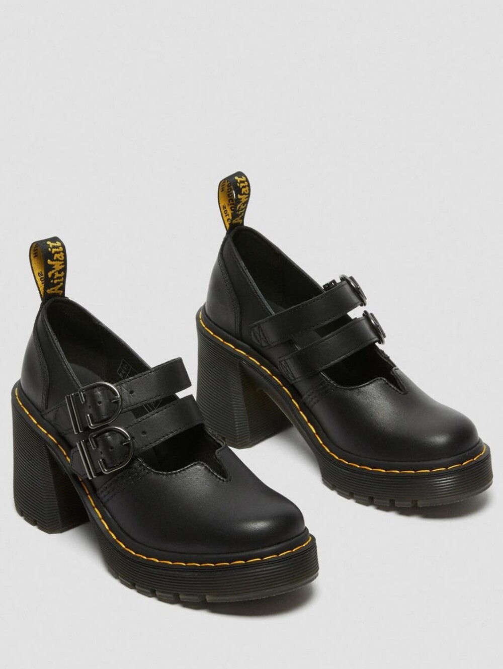 Dr. Martens Eviee Leather Heeled Shoes - Picture 2 of 12